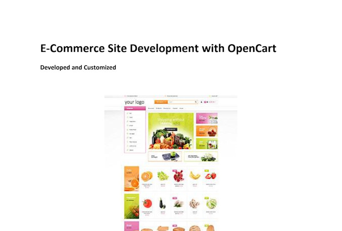 setup customize and provide support to opencart ecommerce site